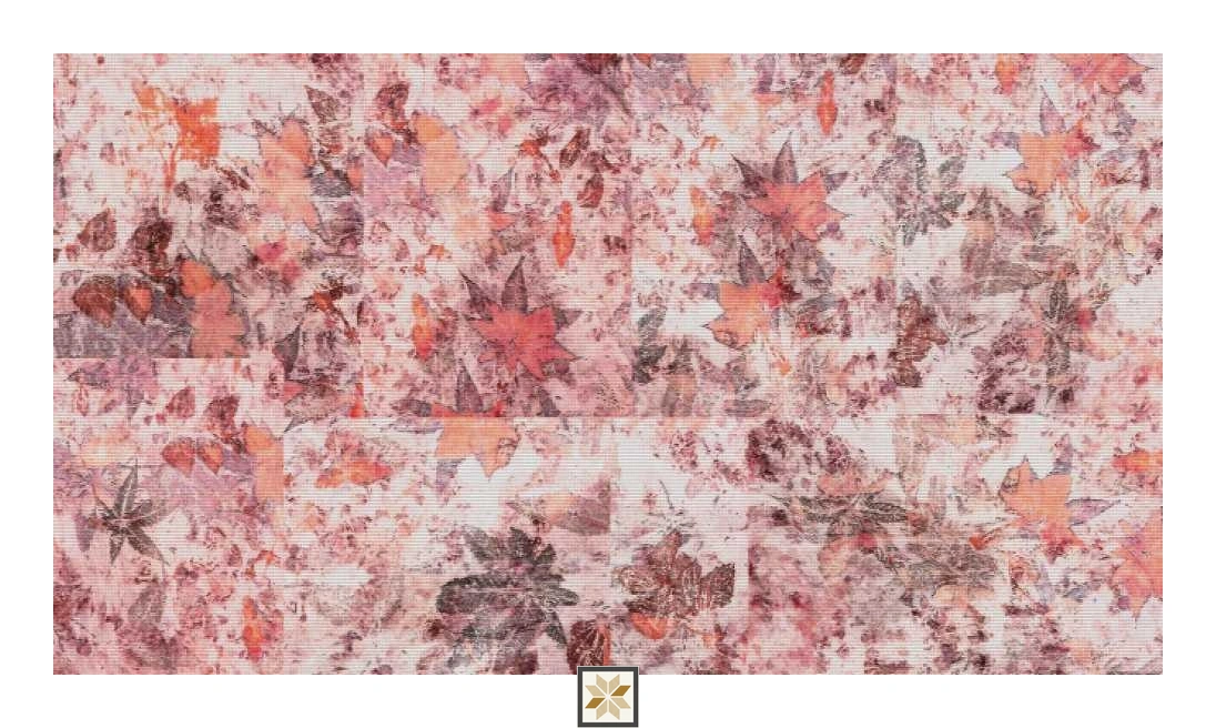 Multi Colour Flower Wallpaper (40 inches width) : WP-33183-B