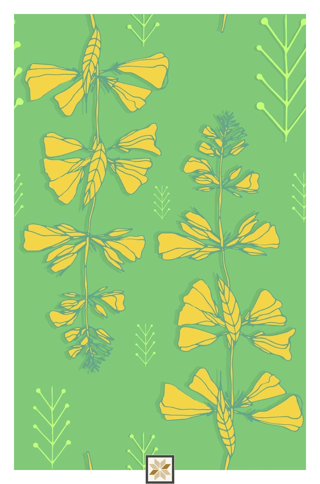 Multi Colour Flower Wallpaper (50 inches width) : WP-33184-D