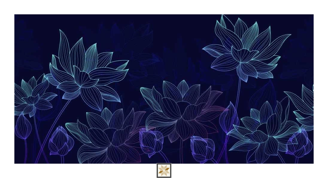 Multi Colour Flower Wallpaper (52 inches width) : WP-32886-C