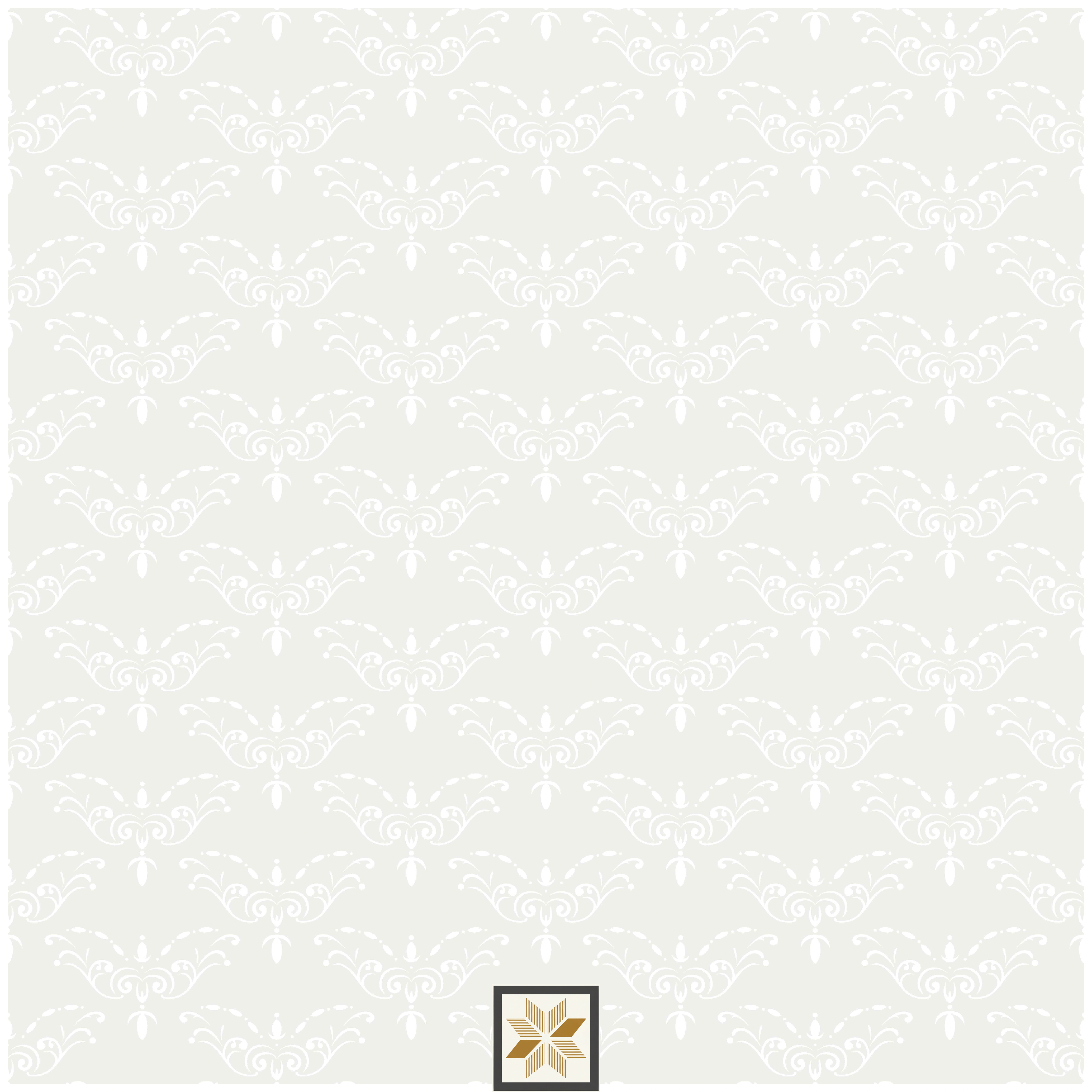 White Flower Subtle Wallpaper (52 inches width) : WP-31945-C