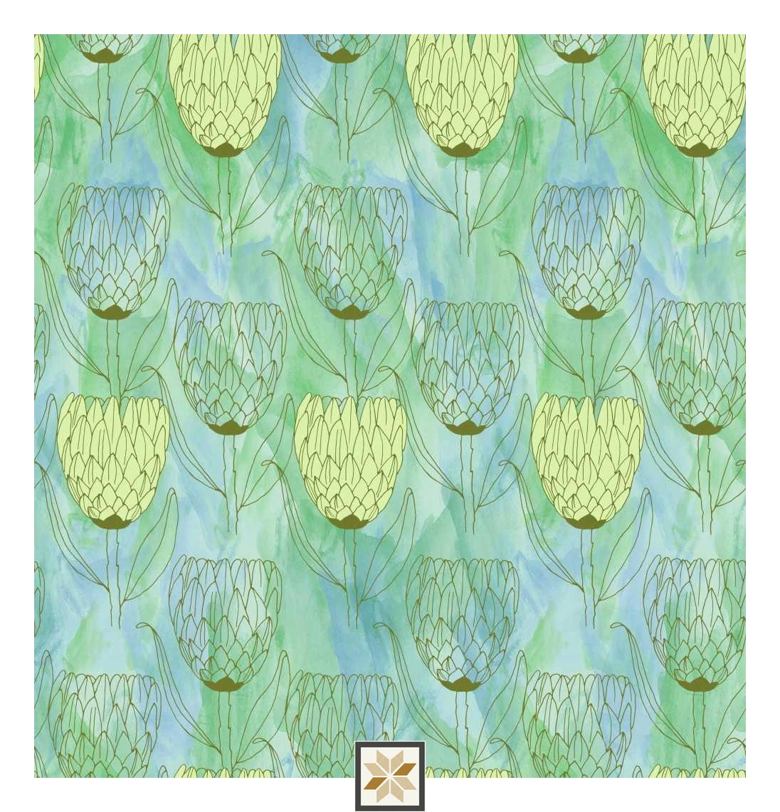 Multi Colour Flower Wallpaper (50 inches width) : WP-32773-D