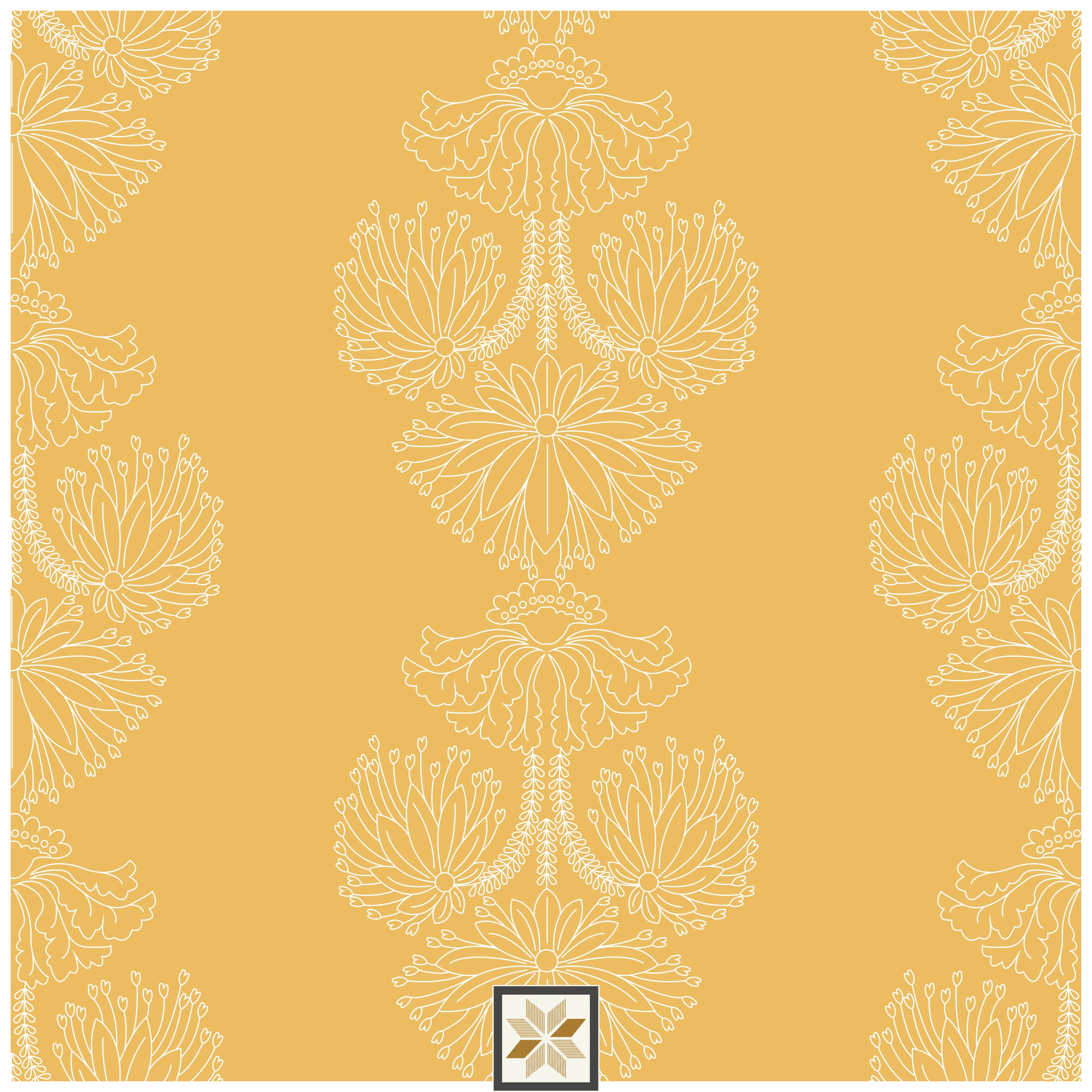 Multi Colour Royal Wallpaper (52 inches width) : WP-33245-C