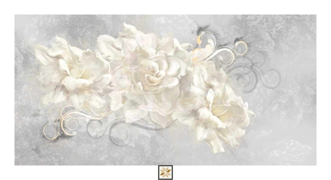 Multi Colour Flower Wallpaper (50 inches width) : WP-32669-D