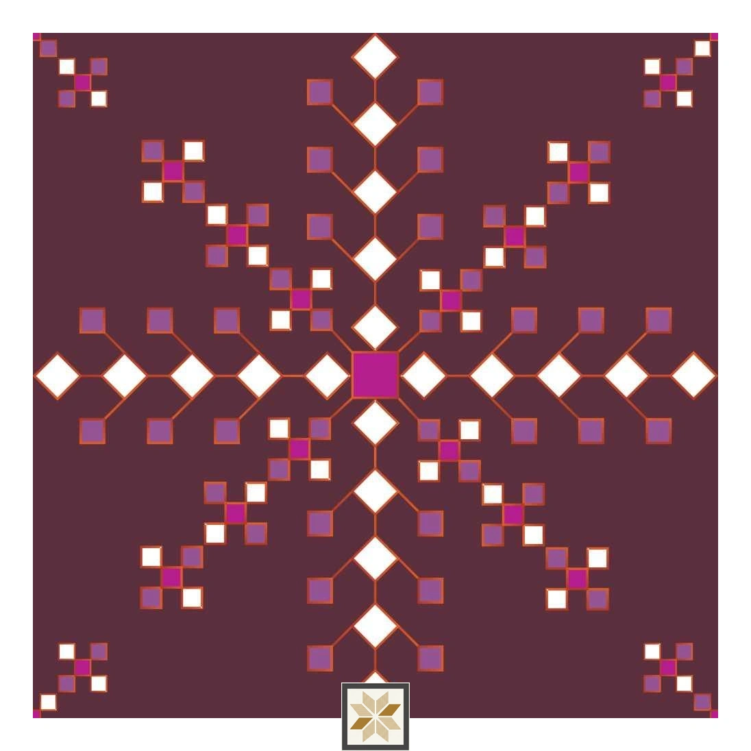 Multi Colour Pattern Wallpaper (52 inches width) : WP-33407-C