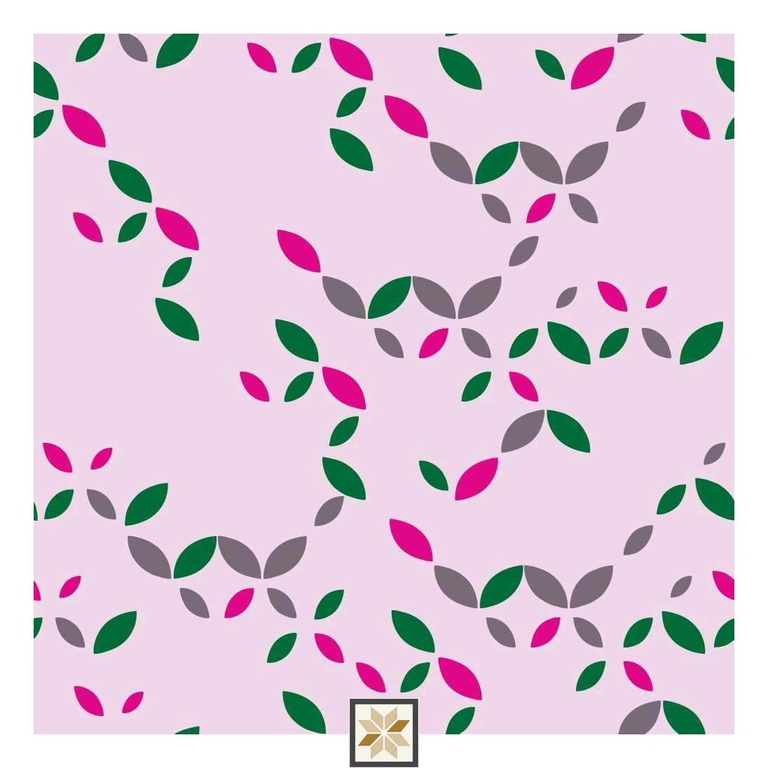 Multi Colour Pattern Wallpaper (40 inches width) : WP-32556-B