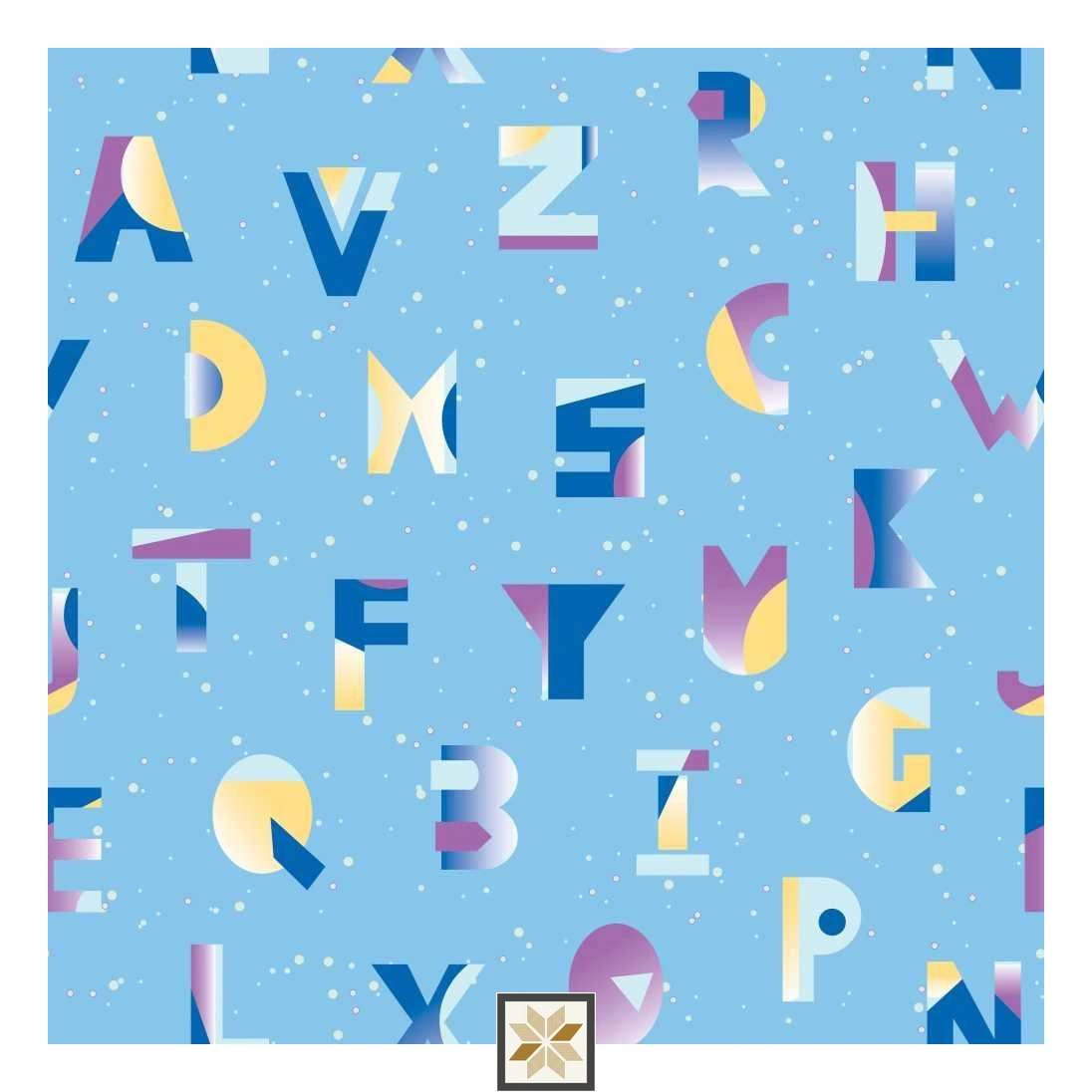 Multi Colour Pattern Wallpaper (40 inches width) : WP-33081-E