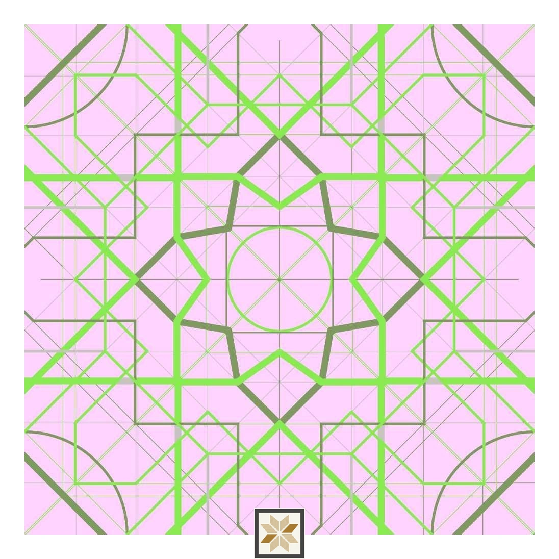 Multi Colour Shapes Traditional Wallpaper (52 inches width) : WP-32406-C