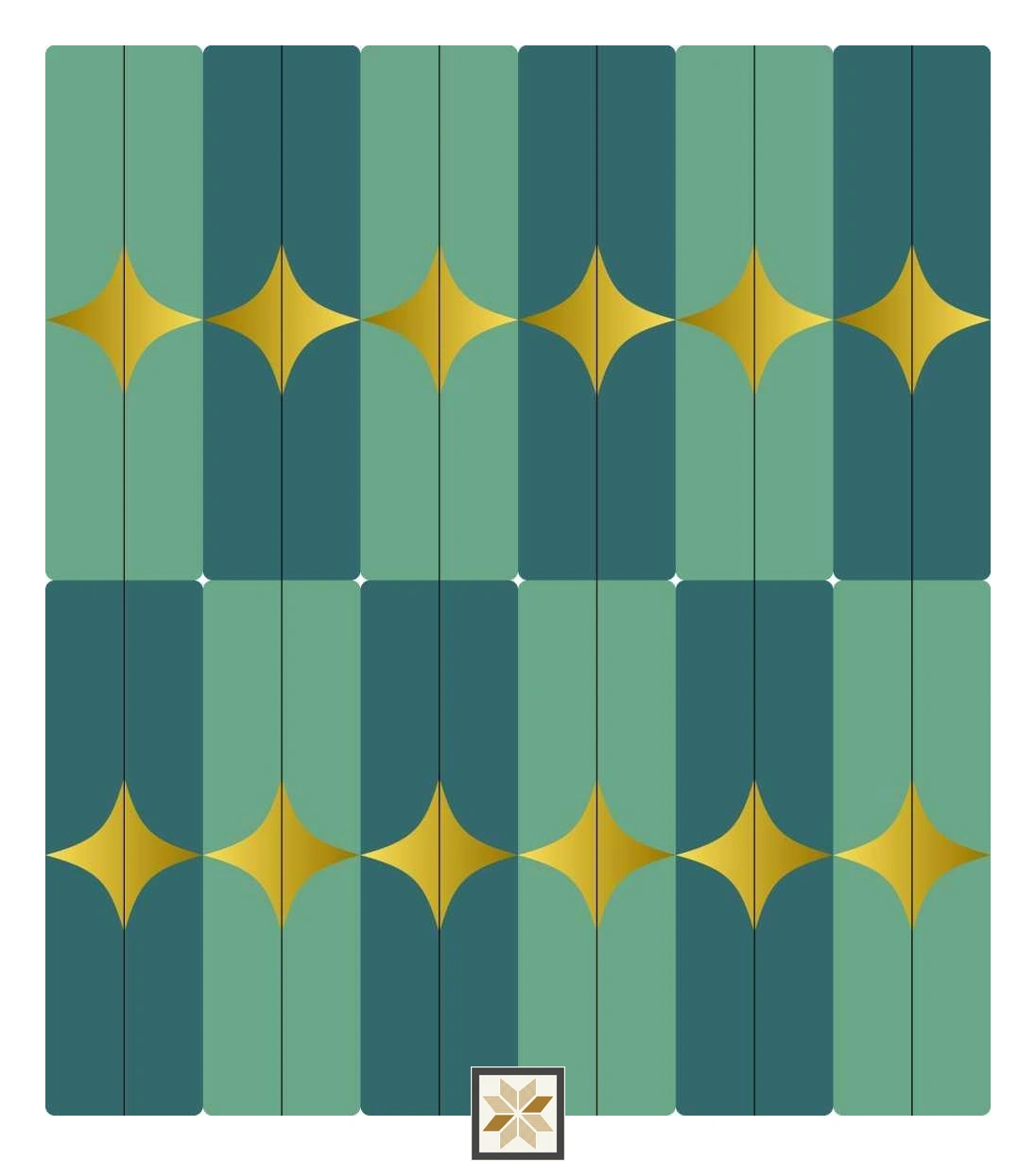 Multi Colour Pattern Wallpaper (50 inches width) : WP-32480-D