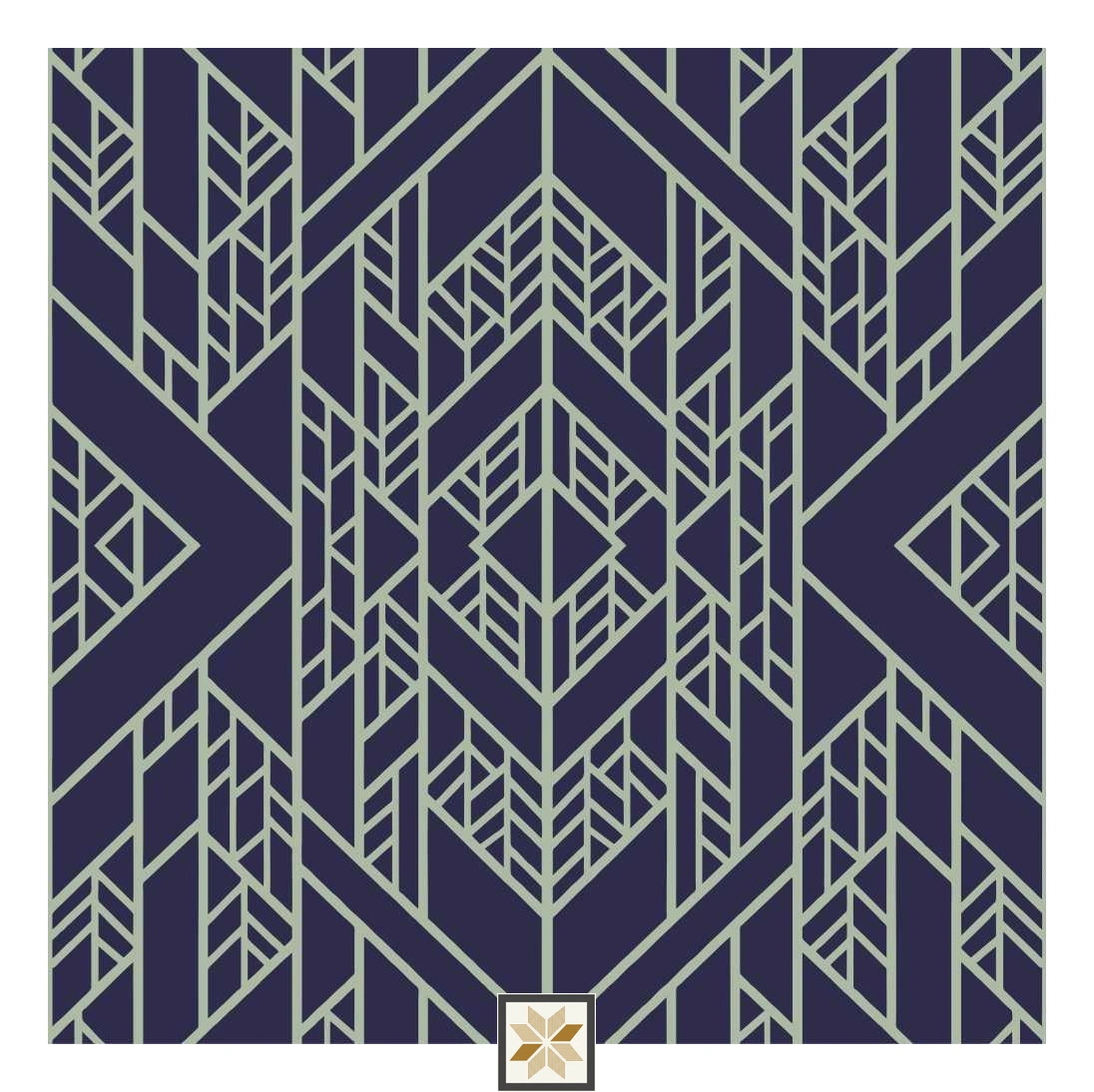 Multi Colour Pattern Wallpaper (50 inches width) : WP-32563-D