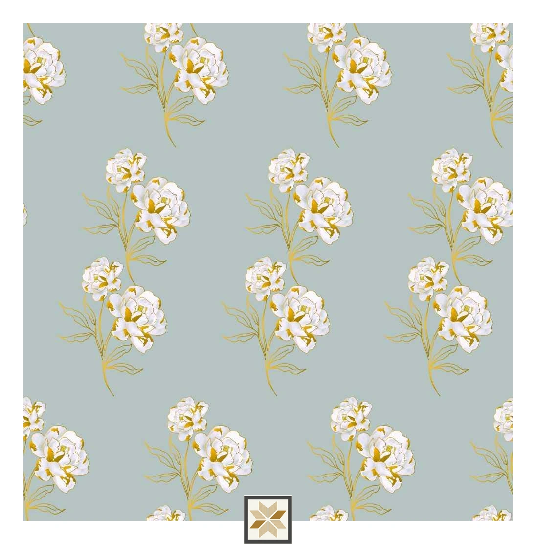 Multi Colour Flower Wallpaper (40 inches width) : WP-32979-B