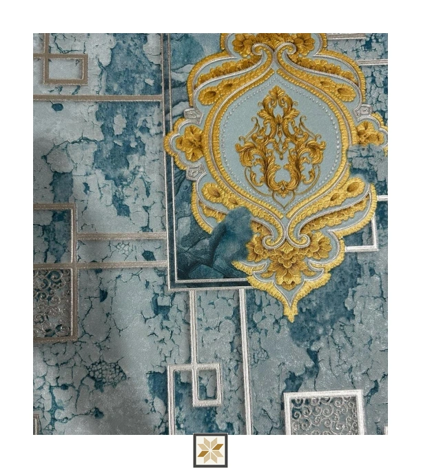 Blue Pattern Wallpaper (533.4 inches width) : WP-32651