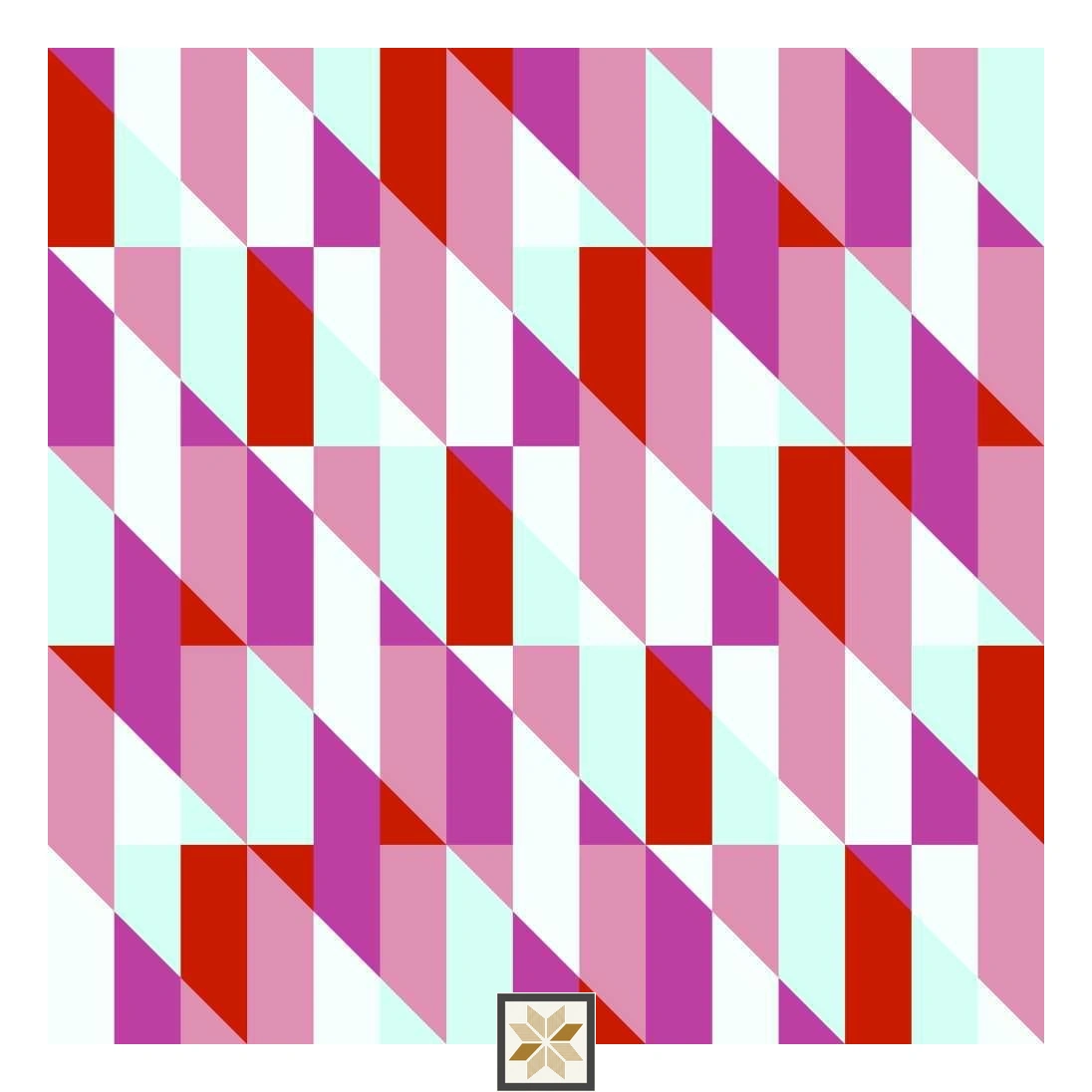 Multi Colour Abstract Wallpaper (50 inches width) : WP-32655-D