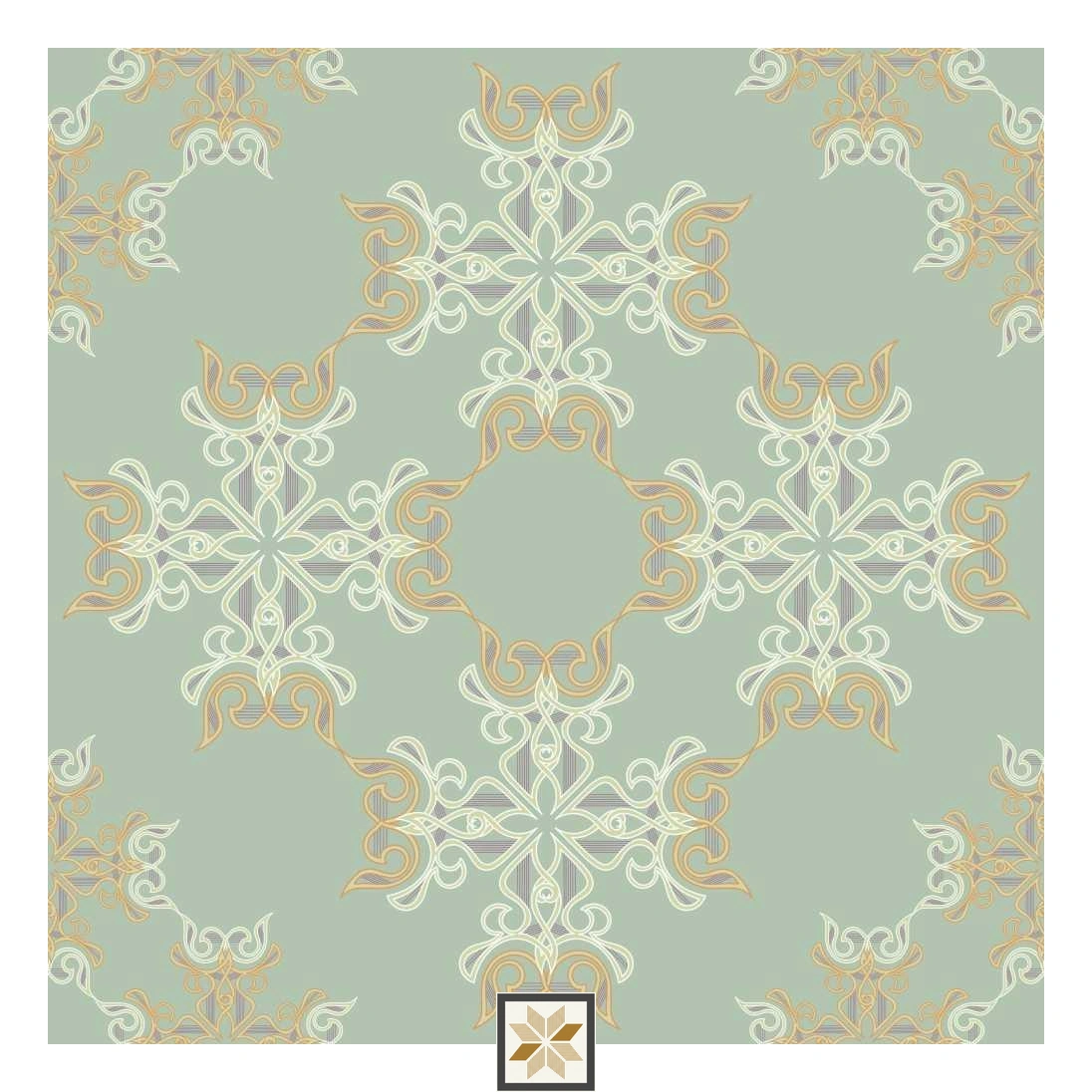 Multi Colour Pattern Wallpaper (52 inches width) : WP-33345-C