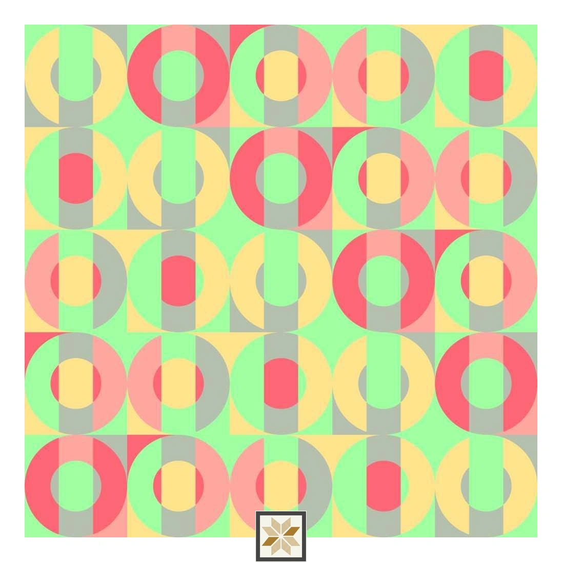 Multi Colour Abstract Wallpaper (52 inches width) : WP-33138-C