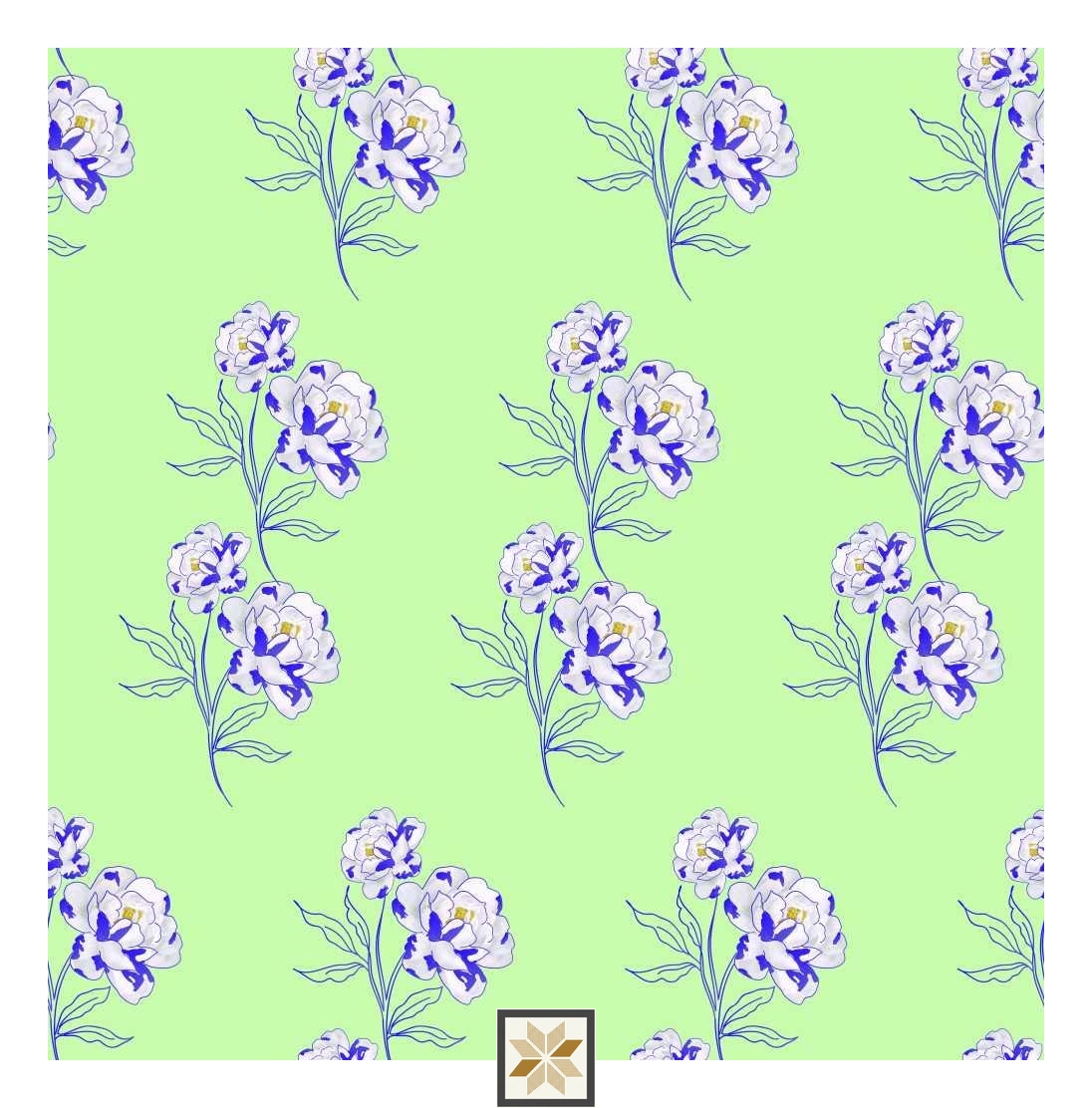 Multi Colour Flower Wallpaper (50 inches width) : WP-32772-D