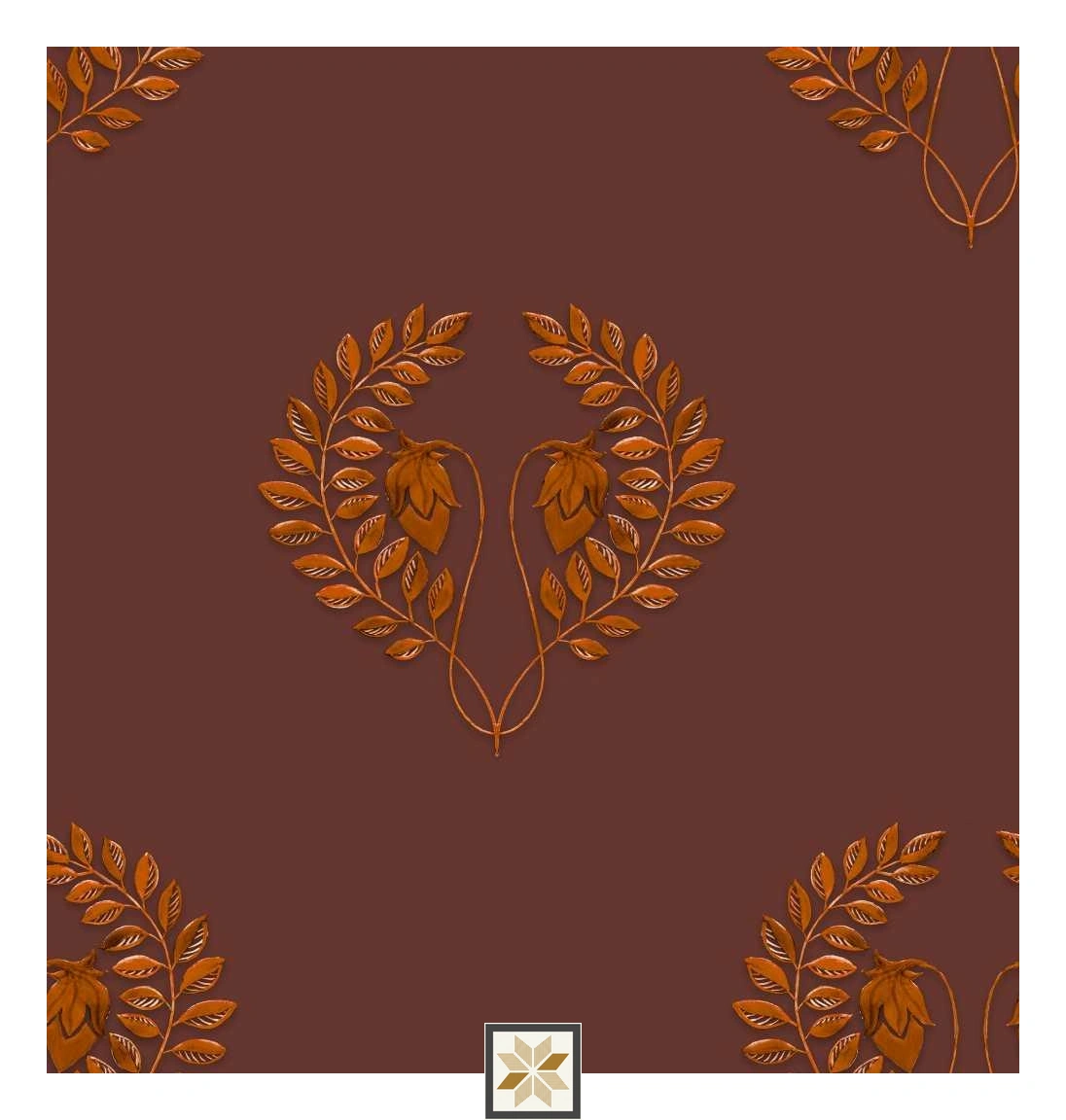 Multi Colour Royal Wallpaper (40 inches width) : WP-32827-B