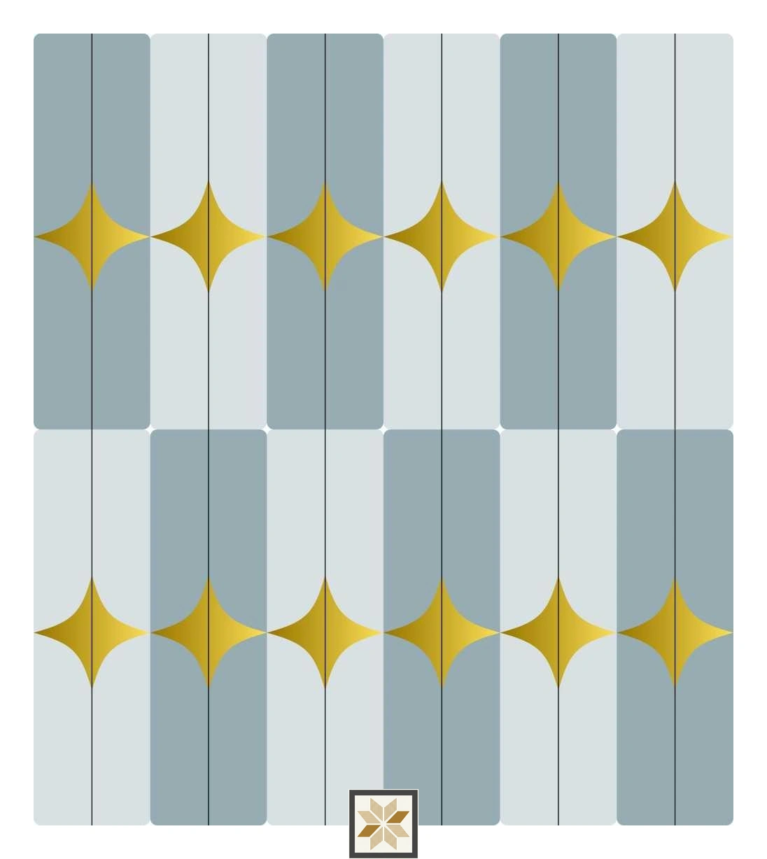 Multi Colour Pattern Wallpaper (50 inches width) : WP-33005-D