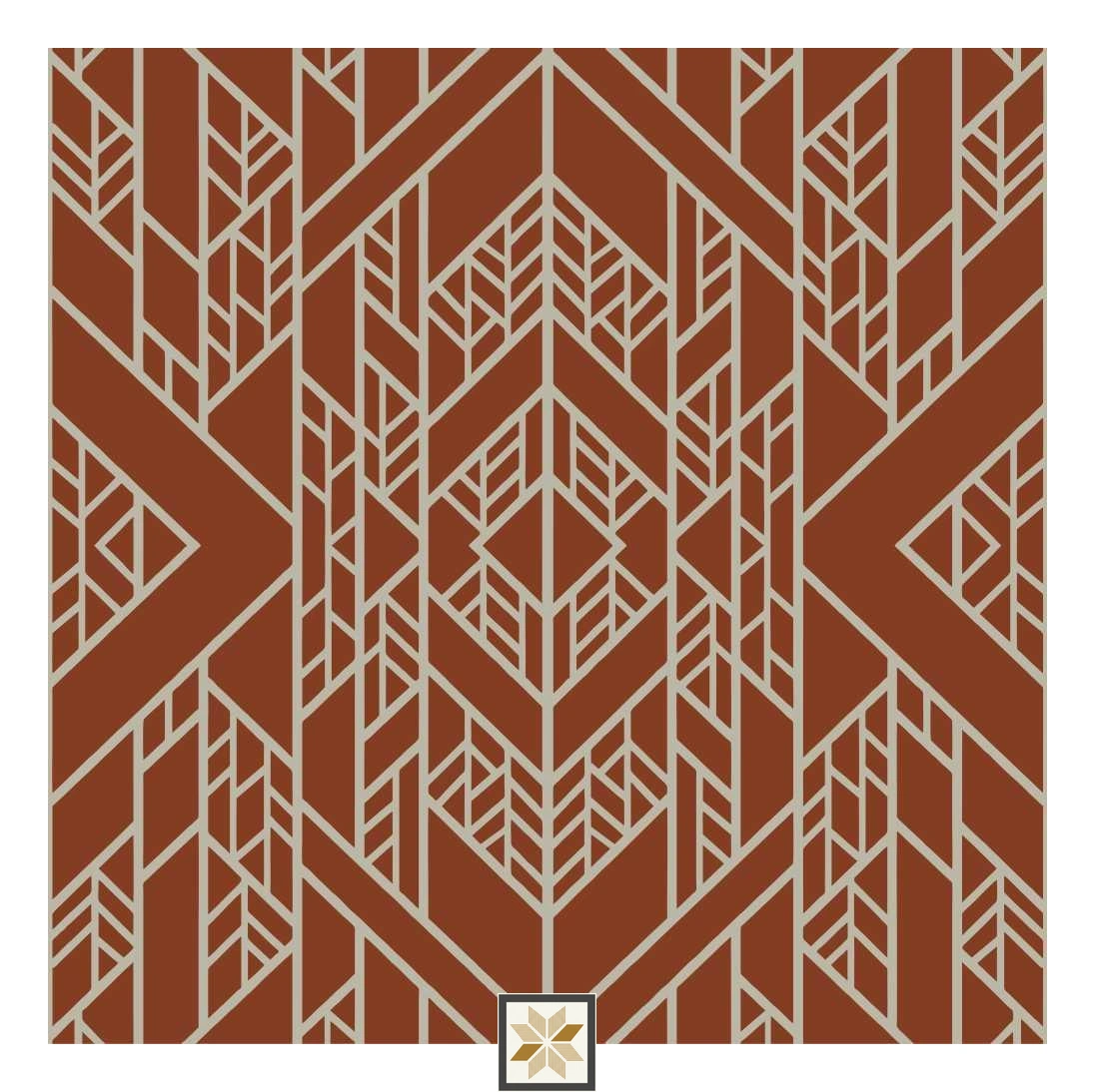 Multi Colour Pattern Wallpaper (40 inches width) : WP-32860-B