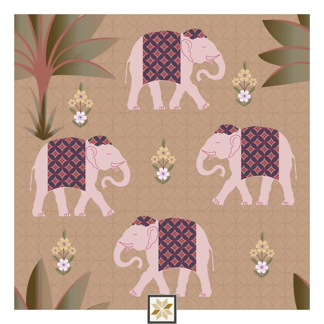 Multi Colour Wildlife Traditional Wallpaper (52 inches width) : WP-33408-C