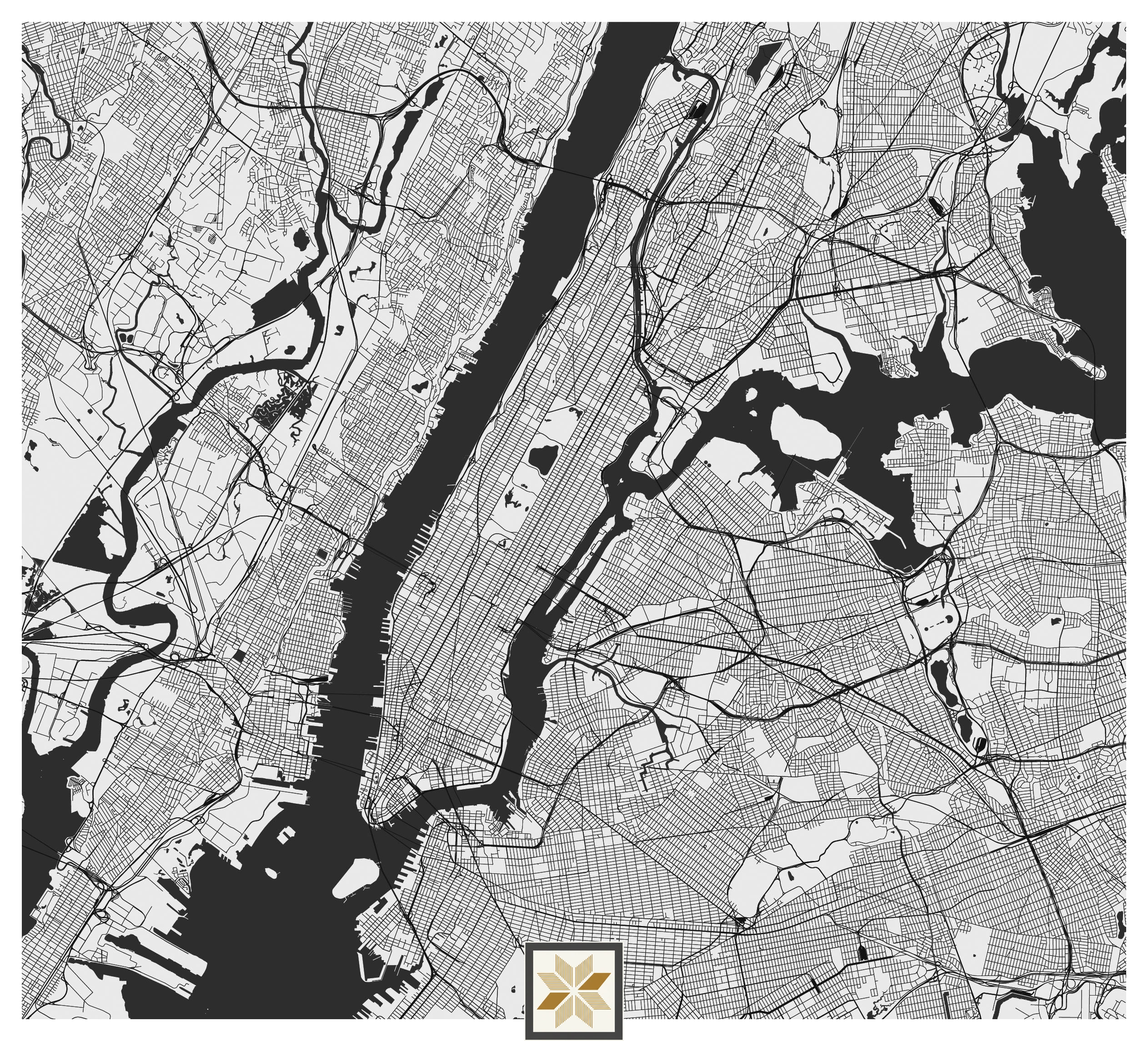 White Map Wallpaper (50 inches width) : WP-33097-D
