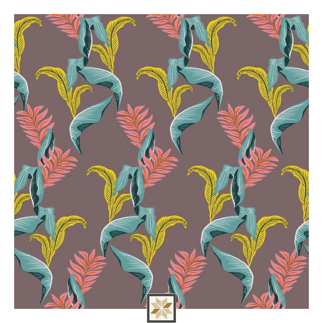 Multi Colour Flower Wallpaper (50 inches width) : WP-33267-D