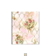 White Royal PVC(Vinyl) Wallpaper (529 inches width) : WP-33349-E