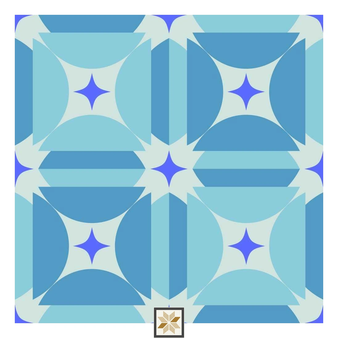 Multi Colour Pattern Wallpaper (40 inches width) : WP-33318-E