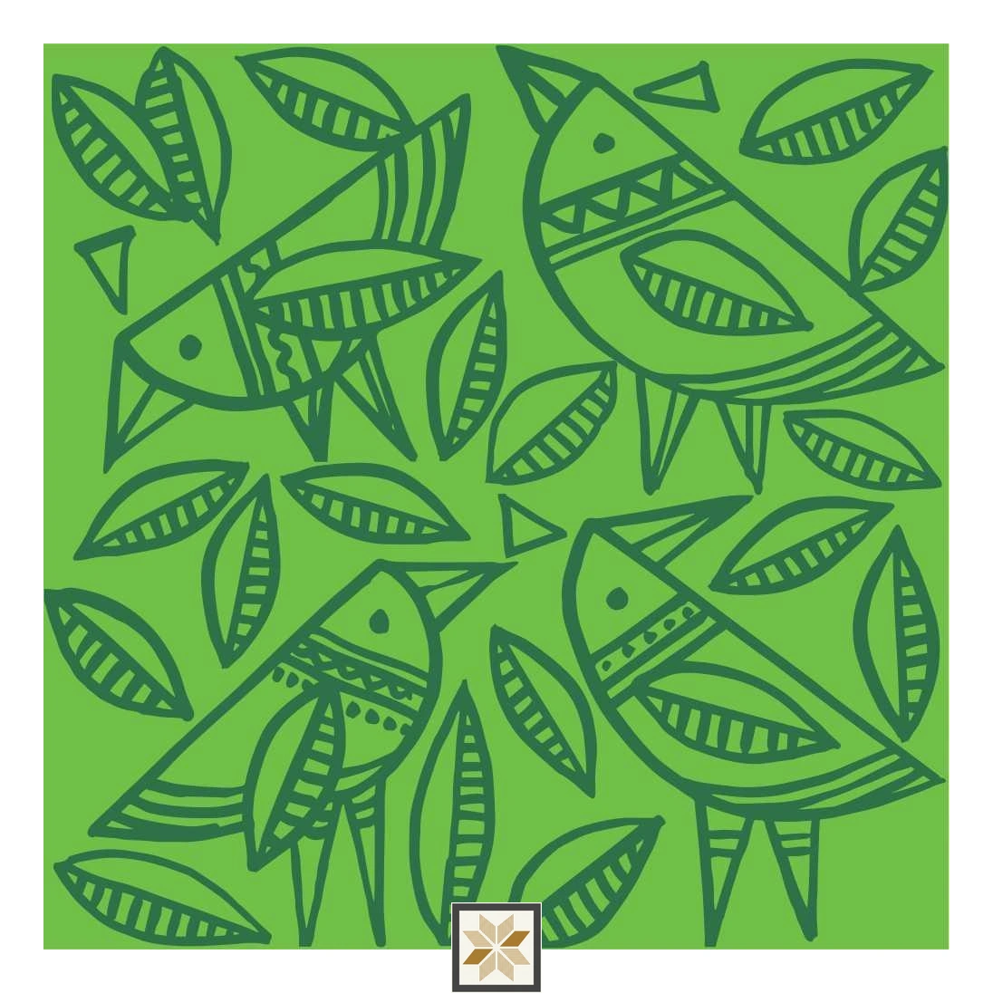 Multi Colour Wildlife Wallpaper (40 inches width) : WP-33344-E