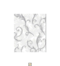 Grey Flower PVC(Vinyl) Wallpaper (529 inches width) : WP-33720-E