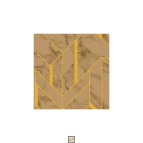 Brown Shapes PVC(Vinyl) Wallpaper (529 inches width) : WP-33683-B