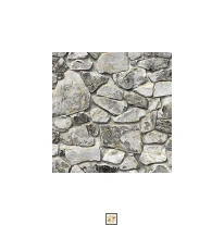 Grey Natural Stone PVC(Vinyl) Wallpaper (529 inches width) : WP-34031-E