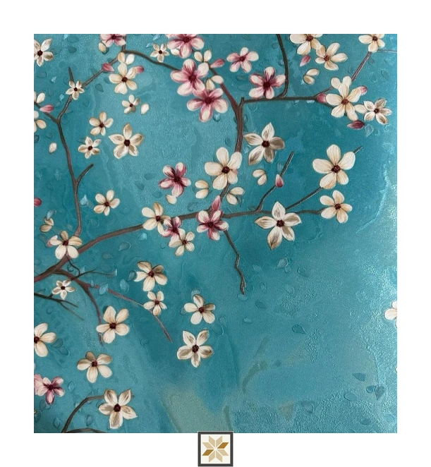 Blue Flower Wallpaper (533.4 inches width) : WP-33496
