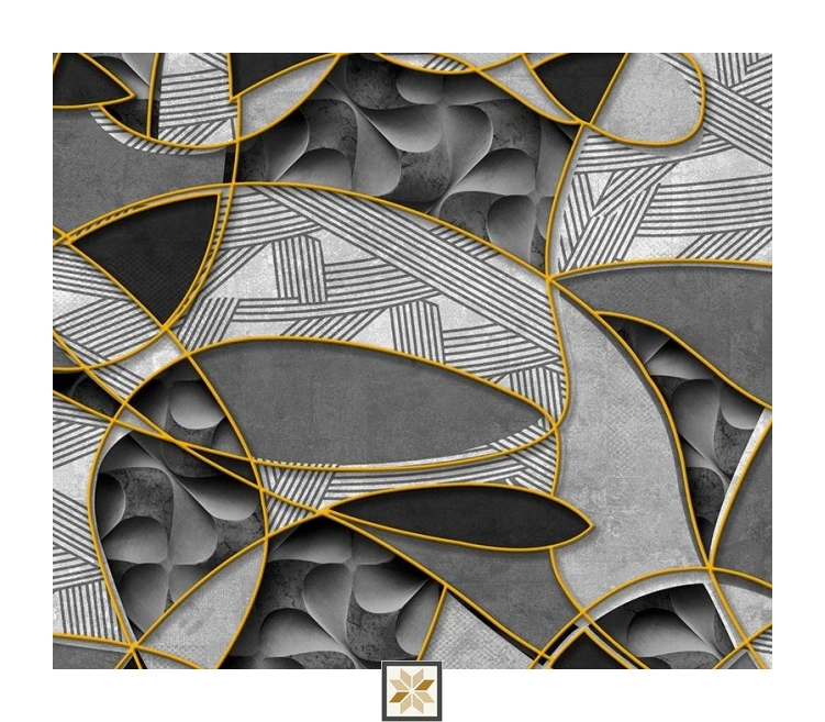 Grey Pattern Wallpaper (533.4 inches width) : WP-34744-D