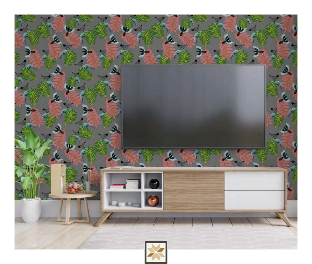 Multi Colour Nature Wallpaper (52 inches width) : WP-33792-C