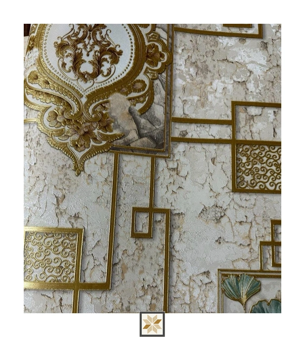 Silver Pattern Wallpaper (533.4 inches width) : WP-33580