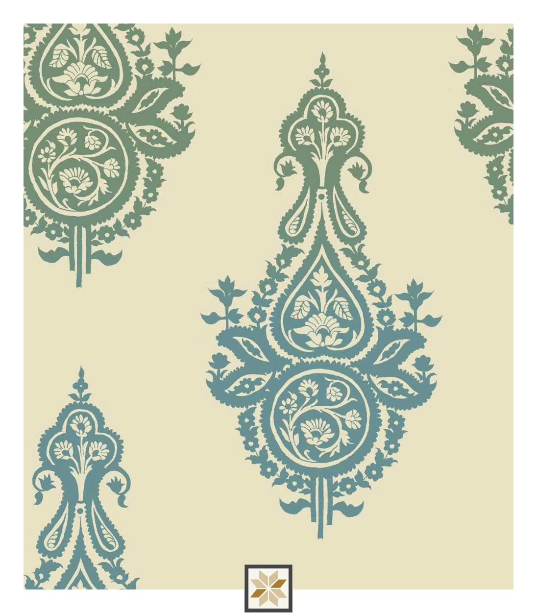 Multi Colour Royal Traditional Wallpaper (50 inches width) : WP-33601-D