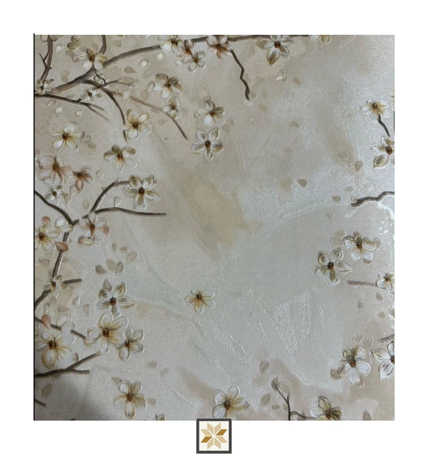 Cream Flower Wallpaper (533.4 inches width) : WP-33620