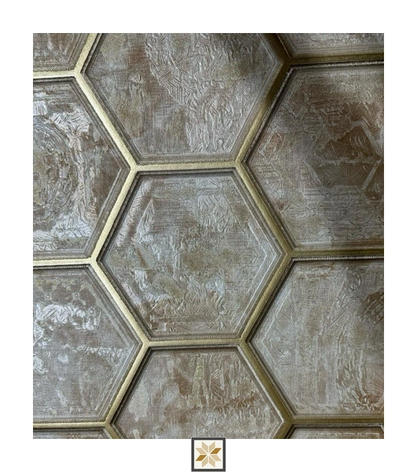 Silver Shapes Wallpaper (533.4 inches width) : WP-33654