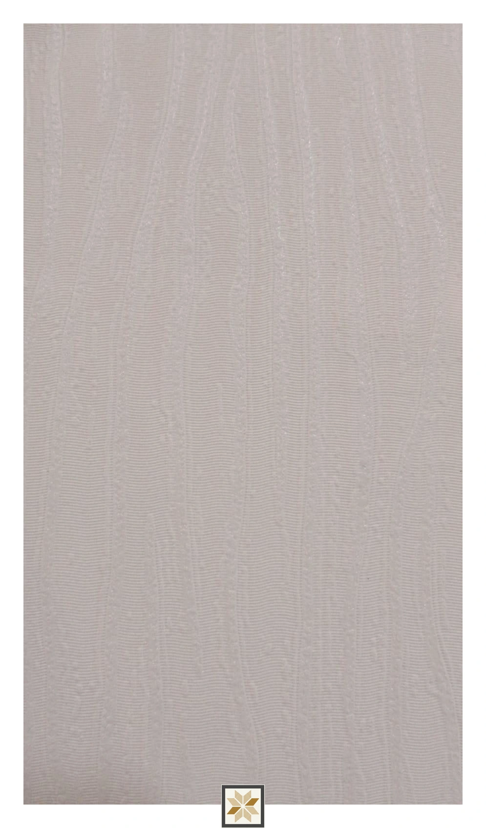 Cream Textured PVC(Vinyl) Wallpaper (533.4 inches width) : WP-34524-D