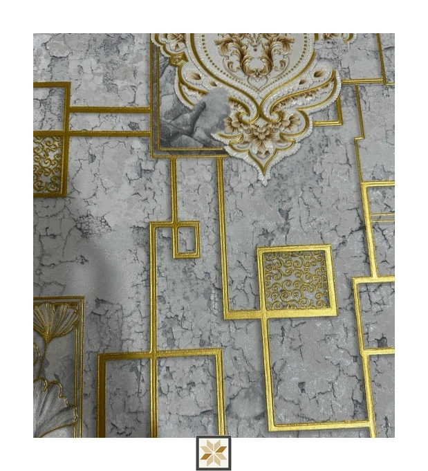 Silver Pattern Wallpaper (533.4 inches width) : WP-33690