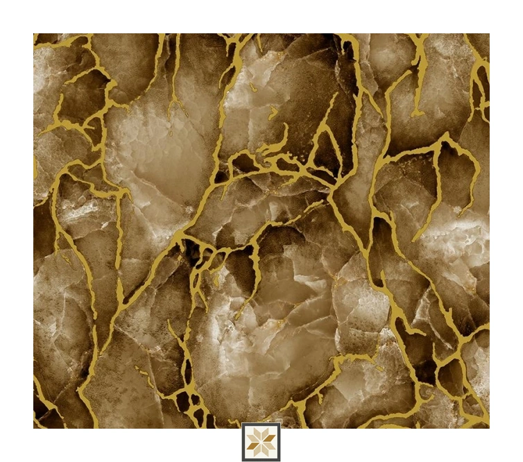 Brown Marble Wallpaper (533.4 inches width) : WP-34473-D