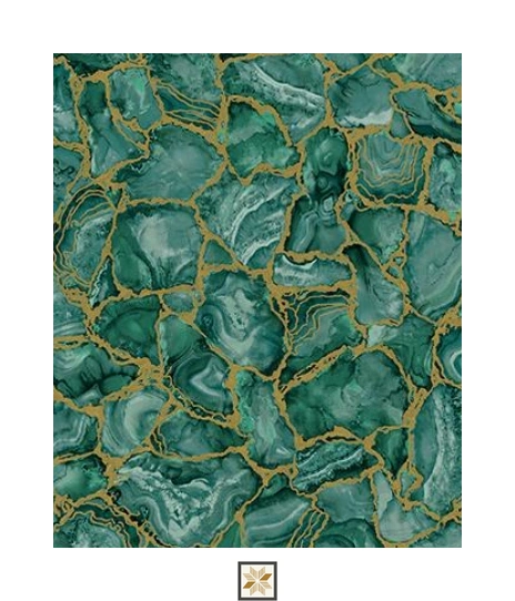 Green Abstract PVC(Vinyl) Wallpaper (529 inches width) : WP-33858-D