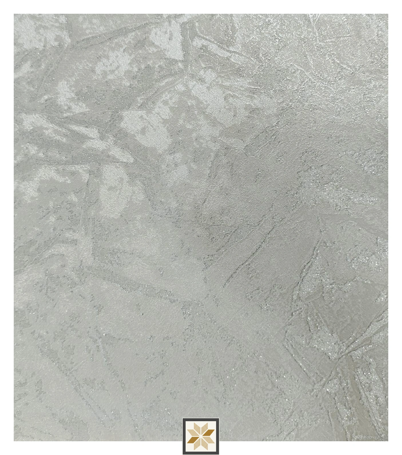 Silver Textured Wallpaper (533.4 inches width) : WP-35022-B