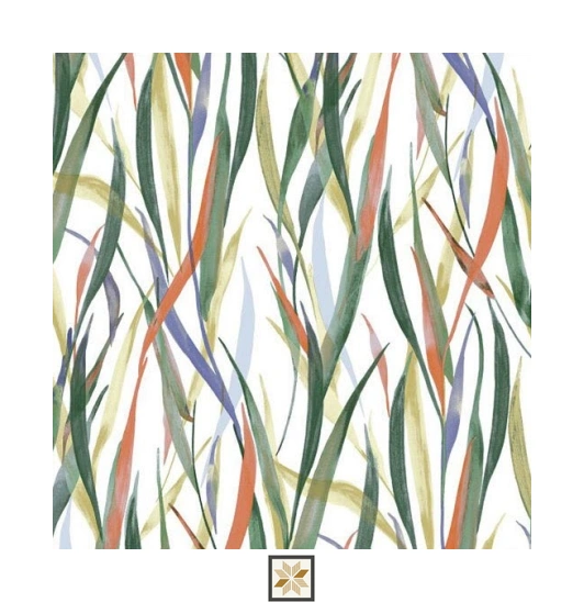 Multi Colour Tropical Wallpaper (533.4 inches width) : WP-34002-D