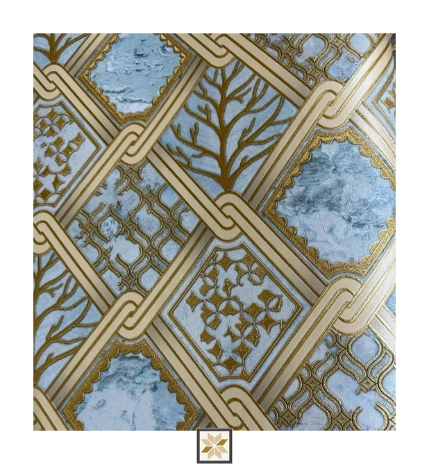 Blue Shapes Wallpaper (533.4 inches width) : WP-33921