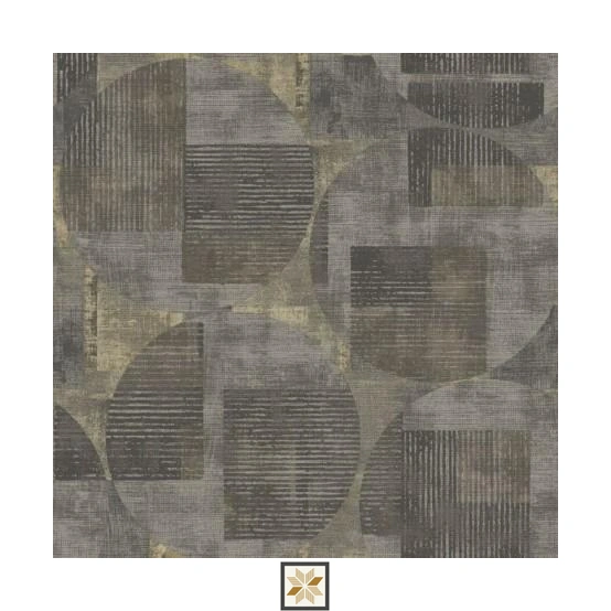 Grey Pattern PVC(Vinyl) Wallpaper (533.4 inches width) : WP-34846-E