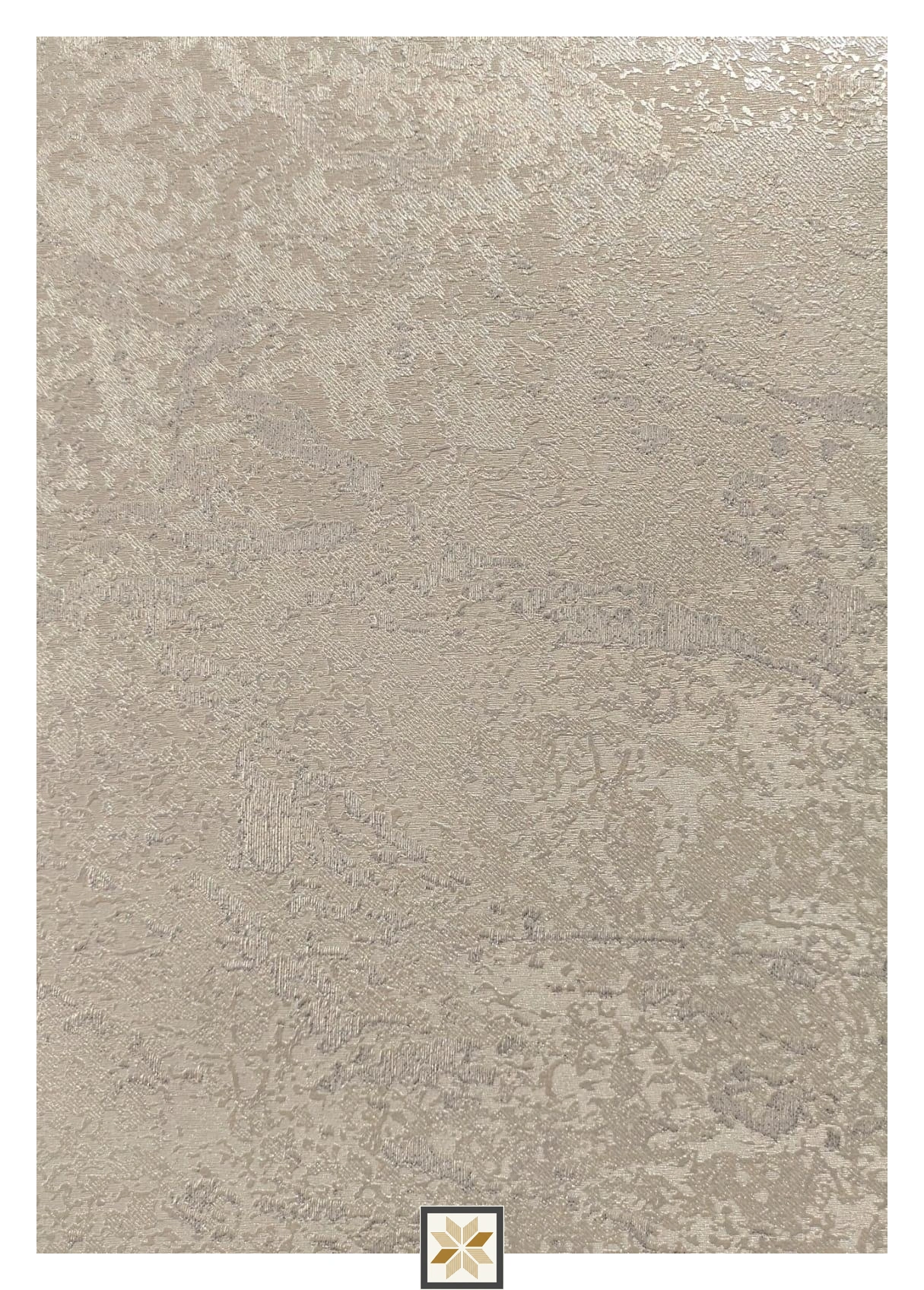 Silver Textured Wallpaper (533.4 inches width) : WP-34736-B