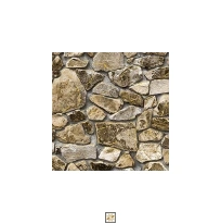 Brown Natural Stone PVC(Vinyl) Wallpaper (529 inches width) : WP-34031-C