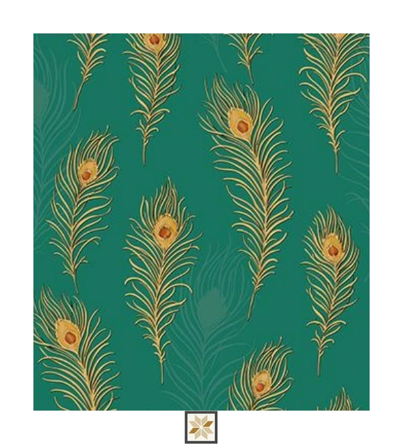 Multi Colour Pattern PVC(Vinyl) Wallpaper (529 inches width) : WP-34222-E