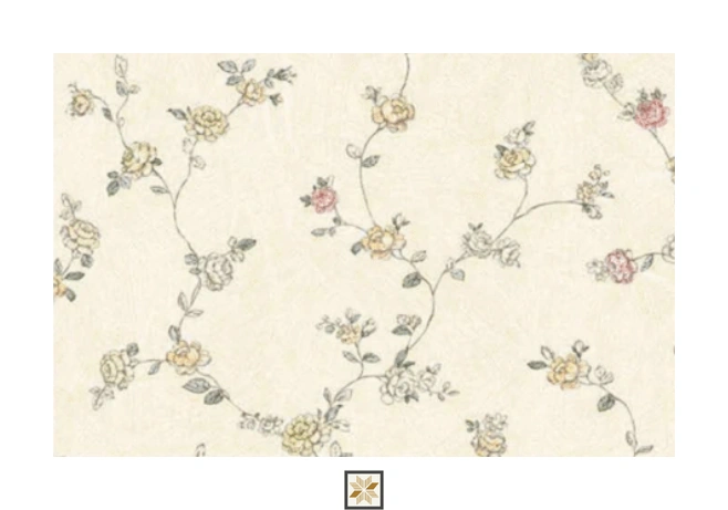 Cream Flower Wallpaper (1066.8 inches width) : WP-34925-C